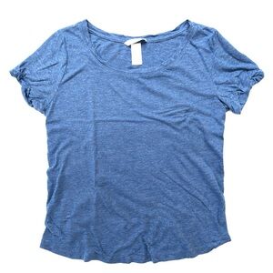 H&M Blue Heather T-Shirt XS Short Sleeve Basic Casual Tee